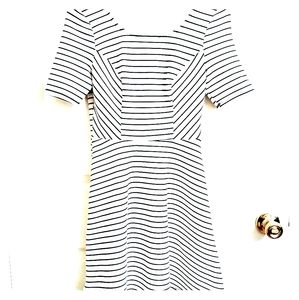Black and White Striped Dress